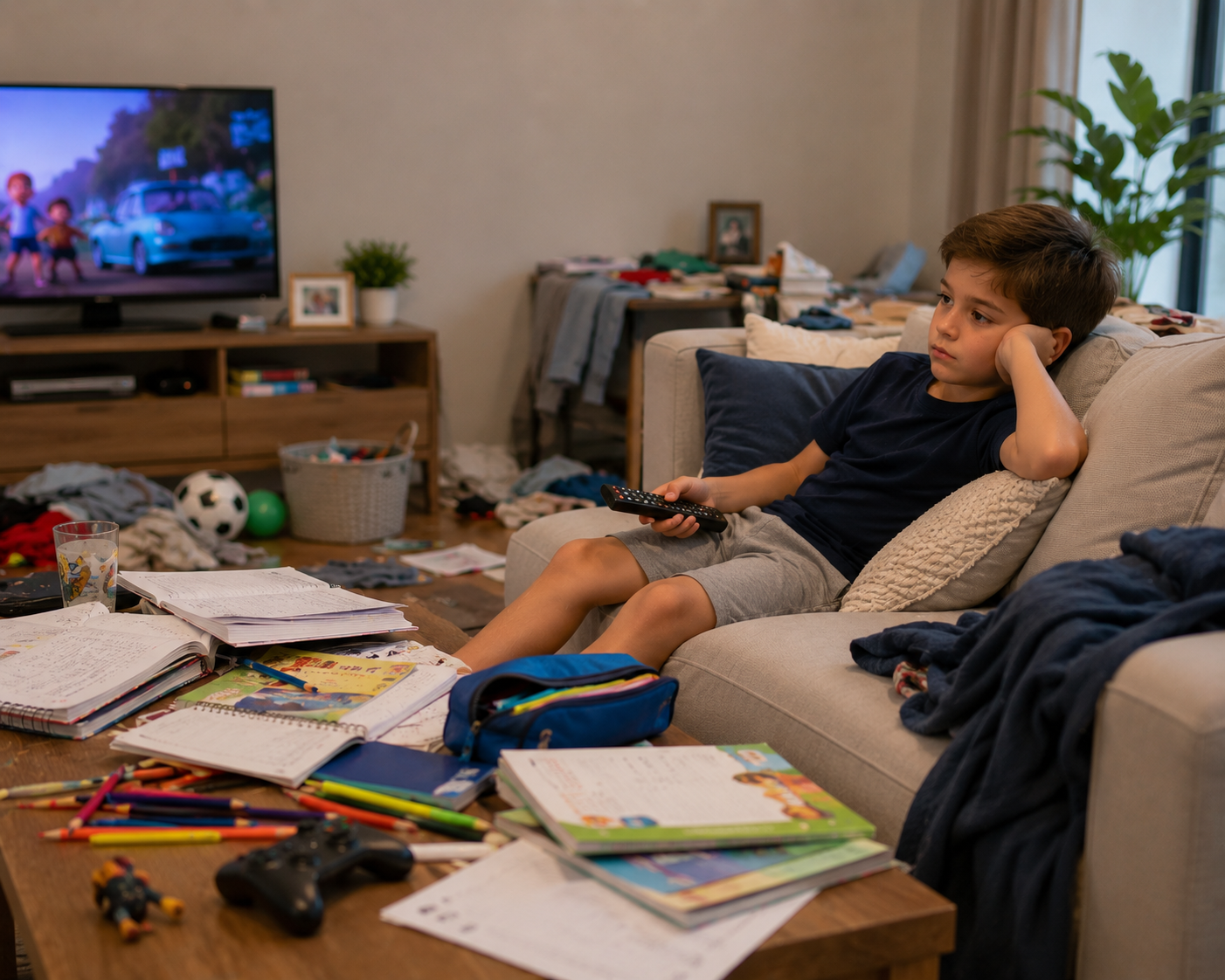Jovem sem foco diante dos estudos
